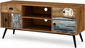 Comoda TV MEZO, multicolor, PAL/otel, 120x39x60 cm