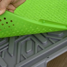 PawHut Toaletă pentru Câini, Iarbă Artificială pentru Câini cu Tavă pentru Antrenamentul la Oliță, 67x41 cm, Verde