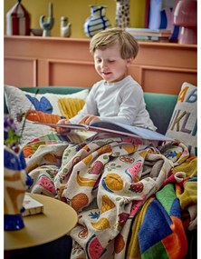 Pătură pentru copii din bumbac reciclat 130x160 cm Fruitta – Bloomingville Mini