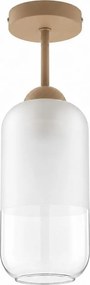 BRILAGI - lustră LED aplicată RETRO GLASS 1xE27/60W/230V Ø 14 cm bej/alb