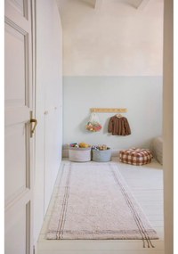 Covor tip traversă crem lavabil/țesut manual din bumbac 80x230 cm Cuisine Natural – Lorena Canals