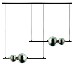 Lustră LED pe cablu dimabilă LED/22W/230V negru Zambelis 22234