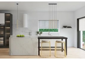 Lustră pe cablu Sollux SL.1196 PASTELO 3xG9/8W/230V auriu