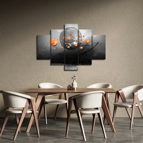Tabloul cu bile portocalii (150x105 cm)