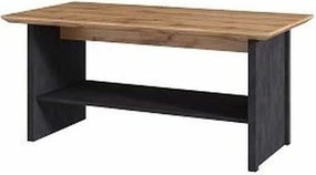 Masuta cafea NICOLE, stejar wotan/gri, PAL, 120x60x55 cm
