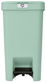 Coș cu pedală Brabantia StepUp 1008481, 16 L, Materiale ecologice, Deschidere mare, Verde deschis