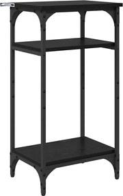 vidaXL Masă laterală Manual Stejar Negru 40 x 30 x 75 cm Lemn compozit