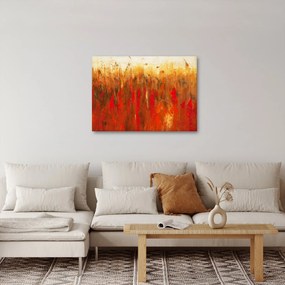Tablou cu abstracție pictată (70x50 cm)