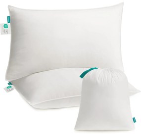 Set de 2 perne de pat SONGMICS, 74 x 48 cm, cu geantă de depozitare, alb