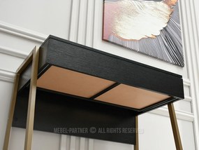 Masă PC Norway (lemn negru + auriu). 1109801