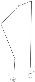 Aplica de perete tip pendul LED stil minimalist Olja