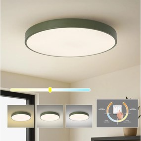 Brilagi - Plafonieră LED POOL, 100W, 230V, 3000/4000/6000K, 80 cm, verde