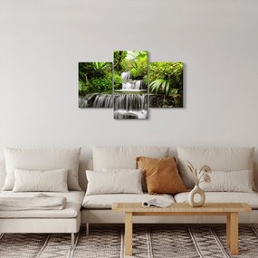 Tablou - Cascadă în pădurea tropicală (90x60 cm)