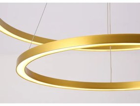 Lustră LED dimabilă Immax NEO 07218L FINO 93W/230V 60/80 cm auriu Tuya + telecomandă