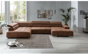 Colțar în formă de U TROPEA stânga, maro