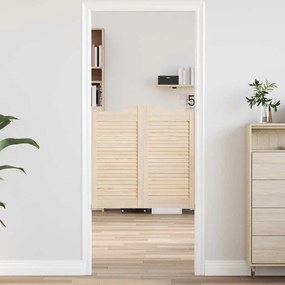 vidaXL Uși batante cu jaluzele design 1 pereche lemn masiv de pin