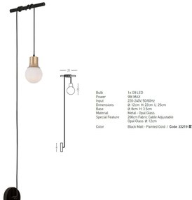 Aplica cu pendul stil minimalist Trend