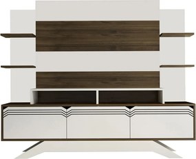 Perete TV Delpi Walnut and White