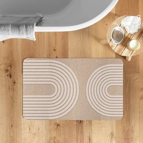 Covoraș de baie maro deschis 50x80 cm Adriel – douceur d'intérieur