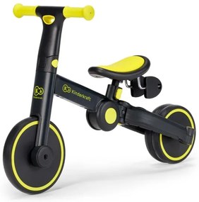 KINDERKRAFT - Bicicletă 3în1 4TRIKE pentru copii galben/negru