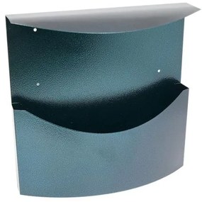 Cos/cutie publicitara, pentru ziare, cu acoperis, verde, format C4, 34x11.5x33 cm, Damech
