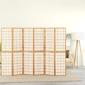 Paravan pliabil de cameră, 6 panouri, 240x170 cm, stil japonez