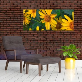 Tablou cu flori galbene (120x50 cm)