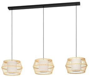 Lustră pe cablu Eglo 390234 MONTERROSO 3xE27/40W/230V maro