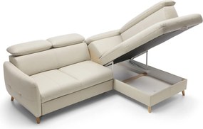 Colțar lemn masiv extensibil Hugo 231×81–96×171 cm - Stânga