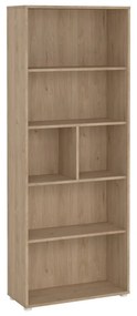 Bibliotecă cu aspect de lemn de stejar 80x205 cm Sign – Tvilum