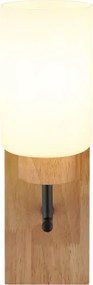 Globo 15977W - Aplica de perete ROWENA 1xE27/60W/230V stejar/alb