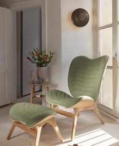 Aplica din lemn, lumina ambientala Clava Up Wood large - dark oak