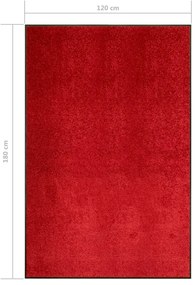 Covoras de usa lavabil, rosu, 120 x 180 cm 1, Rosu, 120 x 180 cm