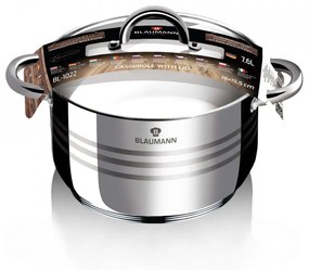 Oala cu capac otel inoxidabil 26 cm Gourmet Line Blaumann BL 1022