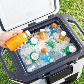 Lada frigorifica Ninja FrostVault FB131EUWH, 28 l, Pasiva, 48 doze, Pastreaza gheata pana la 5 zile, Compartiment uscat, Alb