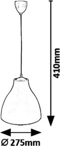 Rabalux 5060 - Lustră pe cablu MORRIS 1xE27/40W/230V