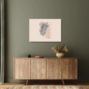 Tablou pe sticlă - Foaie ilustrată N⁰2 (70x50 cm)