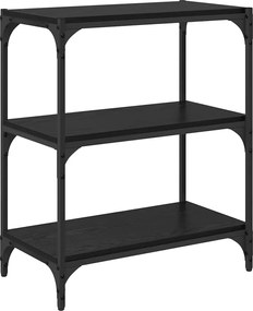 vidaXL Dulap pentru cărți Stejar negru 60 x 33 x 70,5 cm