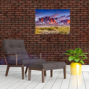 Tablou pe sticlă - Munții din Arizona (70x50 cm)