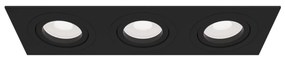Corp incastrabil cu 3 spoturi directionabile Atom negru MY-DL024-2-03B