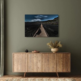 Tablou drumul de lemn în amurg (90x60 cm)