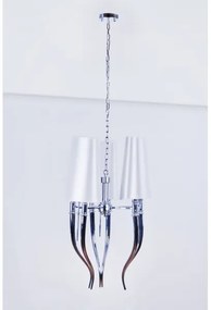 Azzardo AZ0028 - Lustră pe lanț DIABLO 6xE14/11W/230V alb