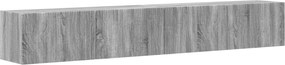 vidaXL Dulap TV de perete Pe perete 2 pcs Gri Sonoma 98 x 31 x 29,5 cm