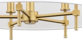 Lustră pe cablu ABBANO 5xE14/7W/230V alamă/albă Argon 2132