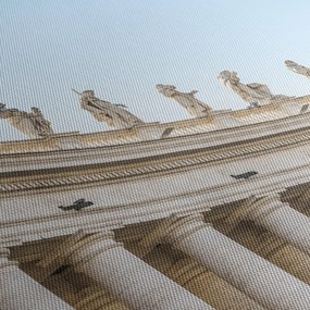 Tablou - Vatican (cu ceas) (90x30 cm)