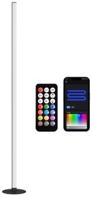 HOMCOM Lampadar LED RGBIC cu control APP si telecomanda, sincronizare muzica, 16 milioane culori, moduri de scenă și timer | Aosom Romania