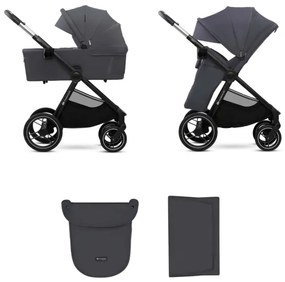 Cărucior de copii combinat 2 în 1 KINDERKRAFT NEA 2 Dark grey