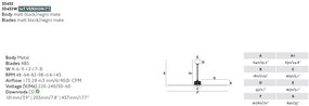 Ventilator de tavan cu telecomanda design modern JUSTFAN lemn/negru