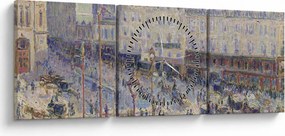 Tablou - Camille Pissarro, The Place du Havre, reproducere (cu ceas) (90x30 cm)