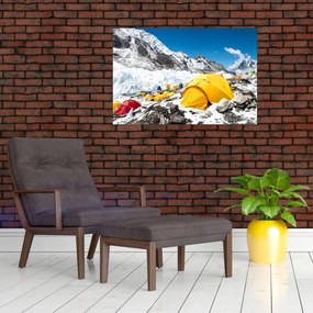 Tablou - Camping la munte (90x60 cm)